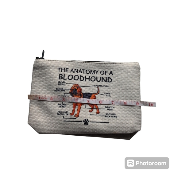 Cosmetic Gift Bag. "The Anatomy of a Bloodhound". NWT. - Picture 4 of 8